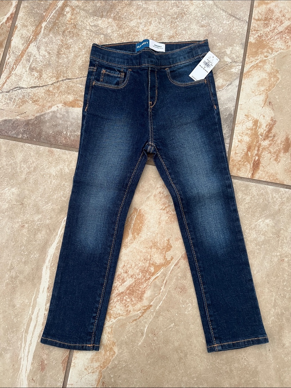 Old Navy Girls Stretch Dark Wash Jeans - Blue